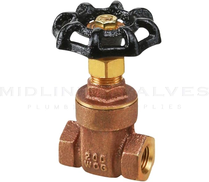 Midline Valve 427U256 Gate Valve 3/4 in. FIP Connection, Cast Brass - Image 2