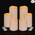 Flameless Candles 4" 5" 6" Outdoor Indoor Pillars Battery Operated Flickering by Artmarry