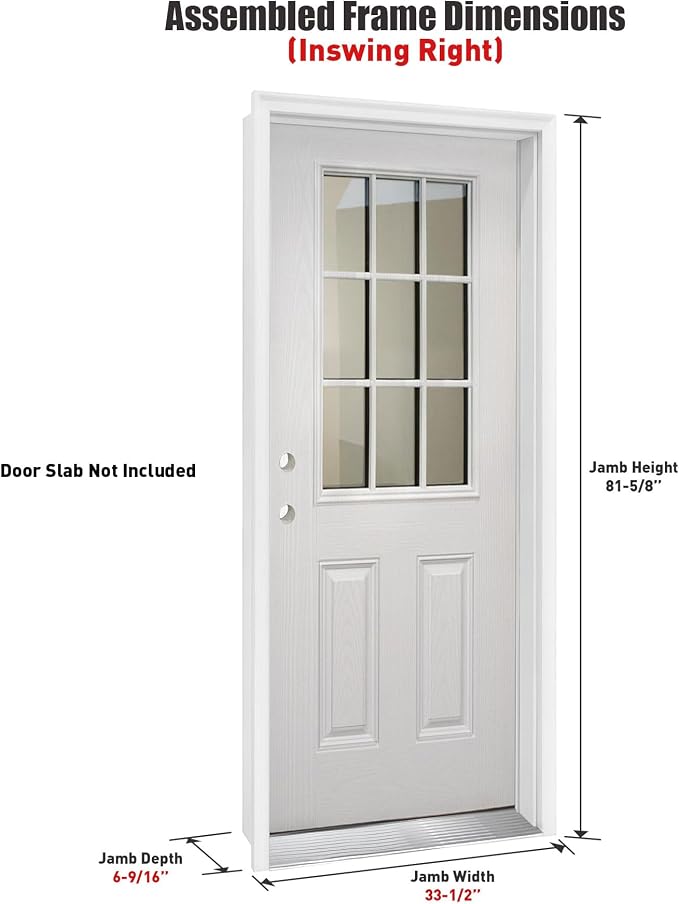 Pre-Drilled Vinyl Exterior Door Frame Kit - Image 2