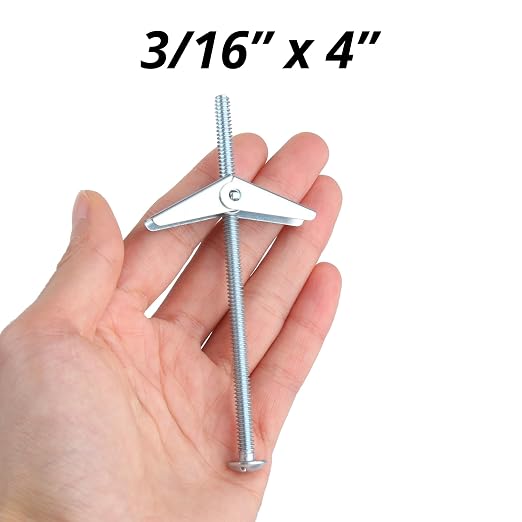 HASWARE Toggle Bolt Zinc Plated Steel and Wing Nut - Image 6