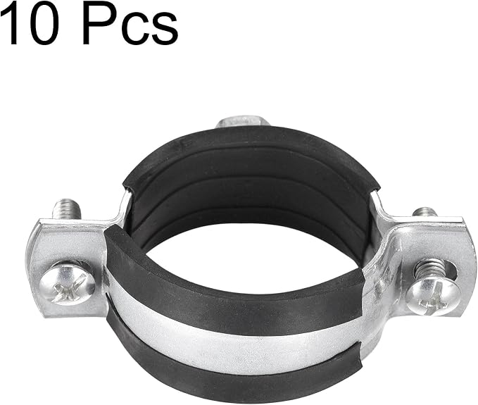 uxcell Adjustable Pipe Bracket Clamp, 1-9/16" Wall Ceiling Mount Iron Pipe - Image 4