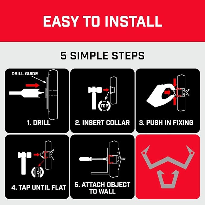 Plasterboard Fixing Repair Kit 4 Pack - Image 6