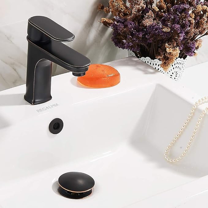 REGALMIX Vessel Sink Drain, Bathroom Pop-up Drain - Image 7