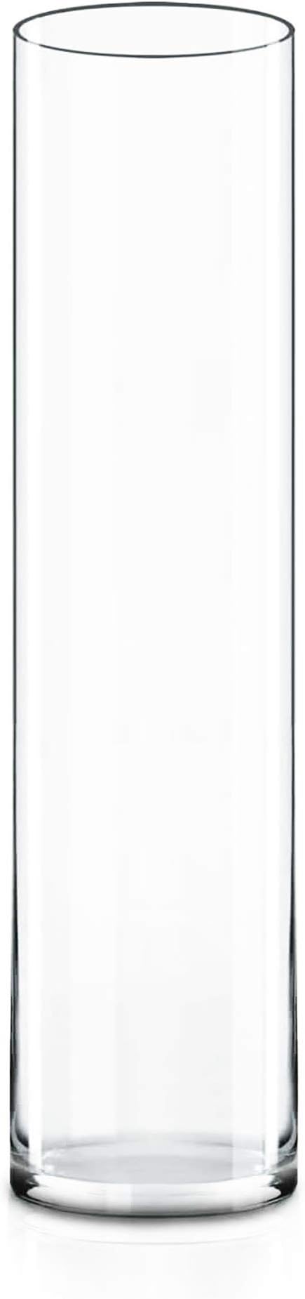 CYS Excel Clear Glass Cylinder Vase | Multiple Size Choices Glass Flower Vase by CYSEXCEL%C2%AE