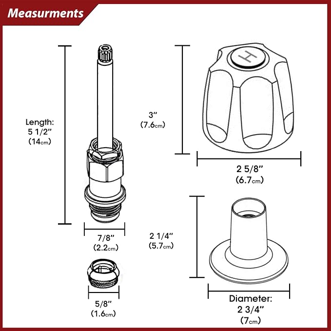 Trim Kit for Price Pfister Compatible – See Sizing for Correct fit- - Image 2