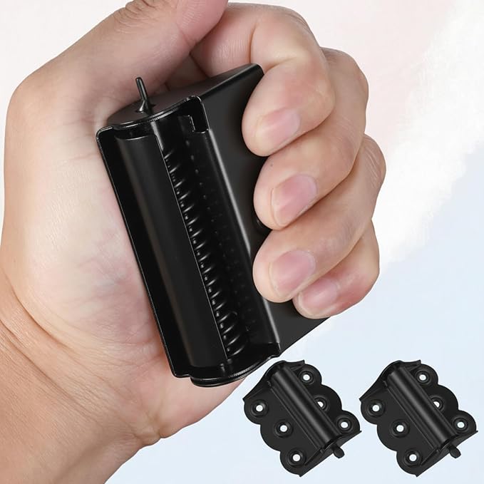 2 Pcs Screen Door Hinges Replacement Self Closing Spring Loaded Hinges - Image 3