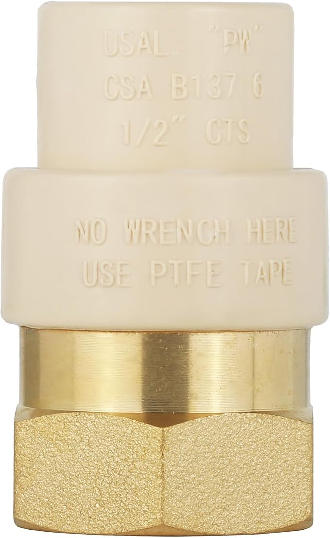 20 Pack EFIELD CPVC Female Transition Adapter, 1/2"Slip x 1/2" FNPT | Female - Image 5