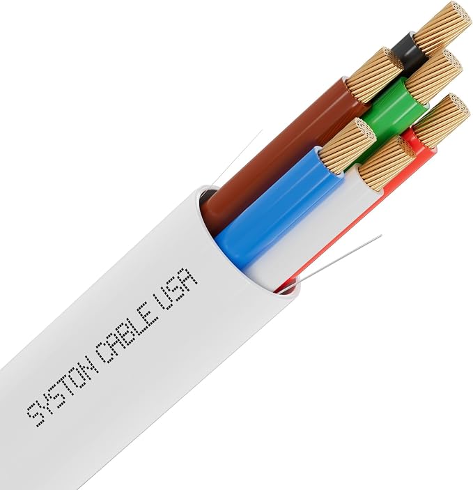 SYSTON 18/6 Fire Security Burglar Station Sound Alarm Control Cable Wire by SystonCableTechnology