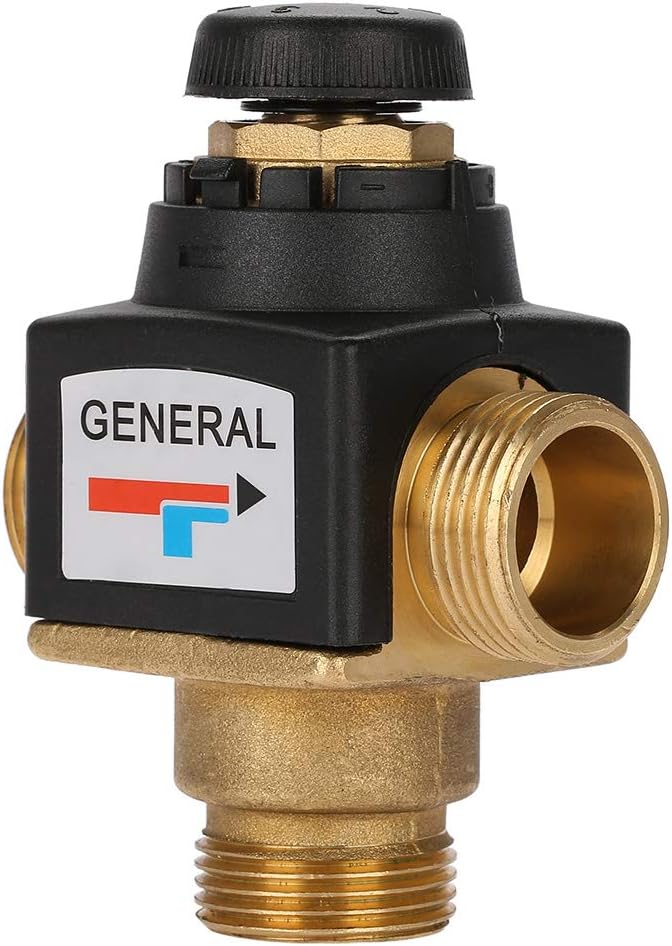 3-Way Mixing Valve 3/4 Mixing Valve DN20 Male Thread Brass Thermostatic Mixing - Image 9