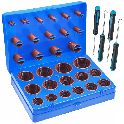 Viton O-Ring Kit, 30 Sizes, Shore 75A Durometer | FKM O-Rings, High-temperature by Unknown
