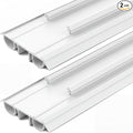Pushglossy 2 Pcs 36" Kerf Door Sweep Double Bubble Kerf Pre Cut White | 1-3/4" by Pushglossy