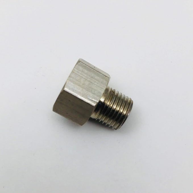 Pipe 1/2" NPT Female to M10 M10X1 Male Metric Adapter Fitting Fuel Gas by DYNAPEX