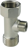 1/2" x 3/8" T-Type Tee, 3-Way Brass Adapter | by Unknown