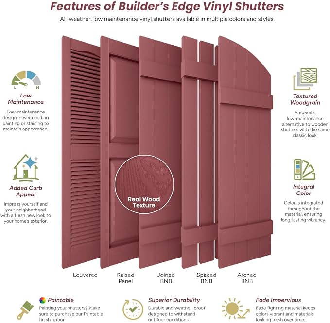 14.75 in. W x 35 in. H Builders Edge, Standard Two Equal Panels, Raised Panel - Image 14