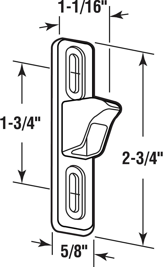 Prime-Line MP2082 Sliding Door 1/2 In. Wide Keeper - Image 2