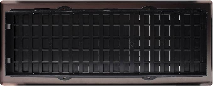 Decor Grates AJH412-RB Oriental Floor Register, 4x12 Inches, Rubbed Bronze - Image 6