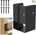 Concealed Joist Hanger 8 Pack 4"x6" Outdoor Concealed-Flange Joist Bracket | by FMhotu