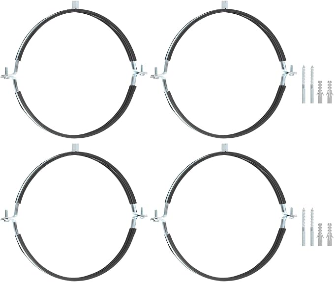 uxcell 4 Pcs Adjustable Pipe Bracket Clamp by uxcell