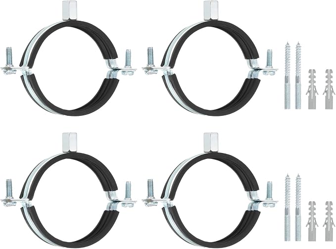 uxcell 4 Pcs Adjustable Pipe Bracket Clamp by uxcell