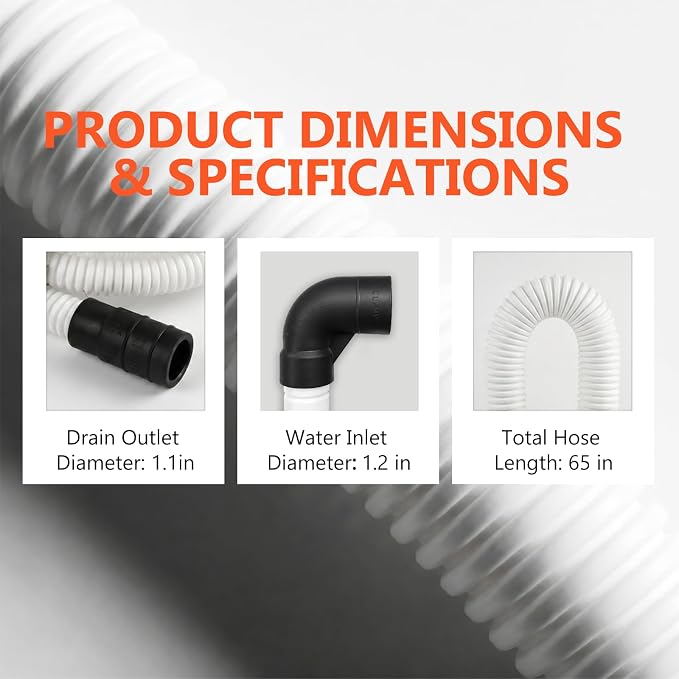 WPW10545278 Dishwasher Drain Hose 65 Inch, Compatible - Image 4