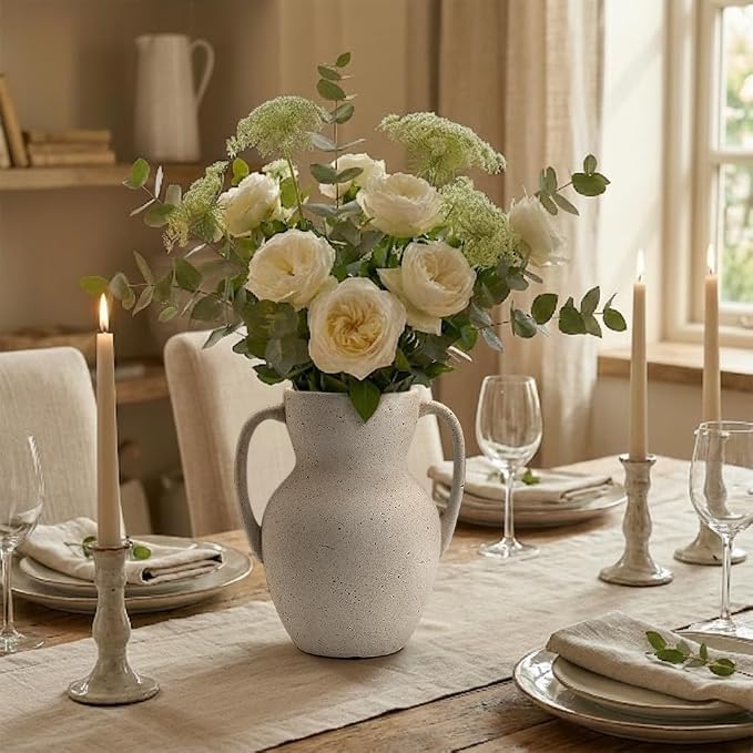 Emotionally Grounded Vase, Vaseking Large Ceramic Rustic Vase - Image 6