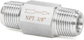 ChillWaves 304 Stainless Steel In-Line Siamese Check Valve 3/8" NPT Male Thread by VisittheCHILLWAVES