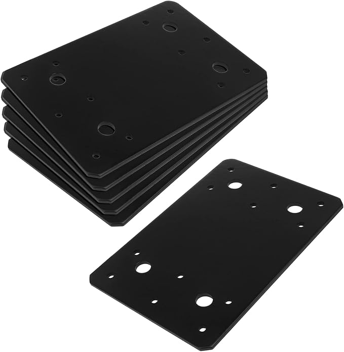 6 Pack Black Flat Mending Plate by MOUNTAIN_ARK