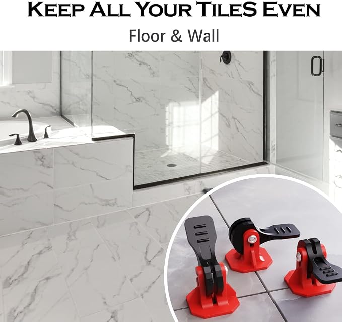Tile Tools for Leveling Installation, Reusable Tile Leveling System, Floor - Image 6