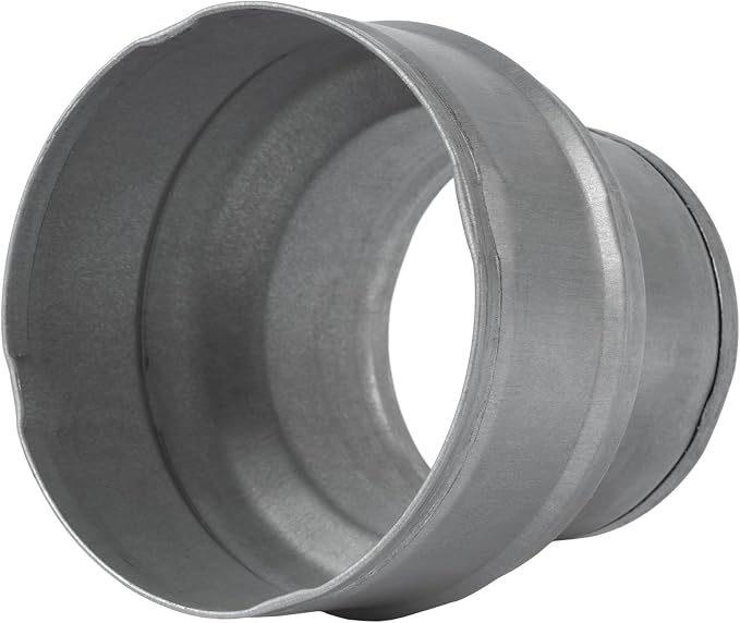4" to 3" Inch Galvanized Steel Round Duct Reducer - Image 3