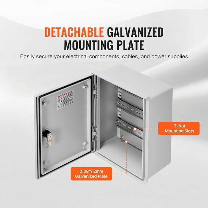 VEVOR Electrical Enclosure Box, Fiberglass Junction Box, IP66 Waterproof & - Image 5