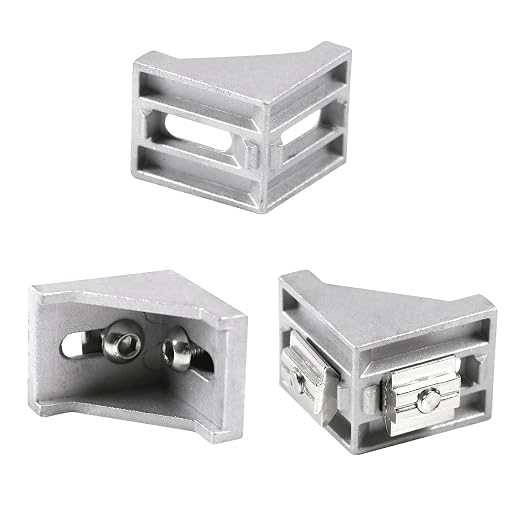 24pcs 3030 Aluminum Extrusion Corner Bracket Silver - Image 5
