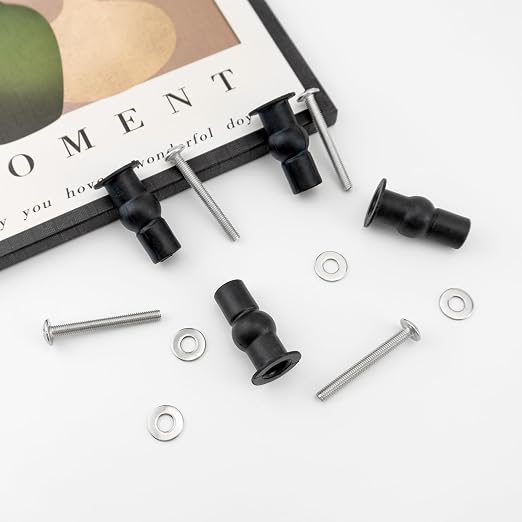 Quacc 4PCS Universal Toilet Seat Hinge Screws, Fixes Shifting Toilet Seat - Image 6