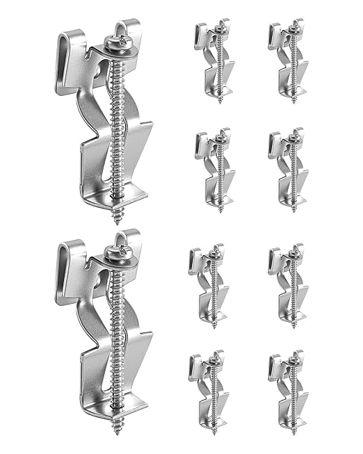 10 PCS Old Work Switch Box Supports, F-Type Buckle Outlet Repair Clip | Metal by QNHEAY