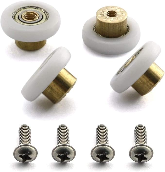 4 Sets Shower Door Rollers Runners Wheels Replacement Part Bathroom Glass - Image 5