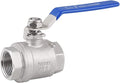 Wantmatch 3/4" Female NPT Ball Valve 304 Stainless Steel Full Port Ball Valve by wantmatch