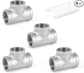 4PCS Pipe Fittings 304 Stainless Steel Tee Pipe Fittings 3/4" x 3/4" x 3/4" NPT by Kodilin