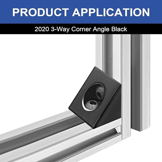 12pcs 2020 2-Way Corner Angle Bracket Connector 2020 Extrusion Hardware T-Slot - Image 4