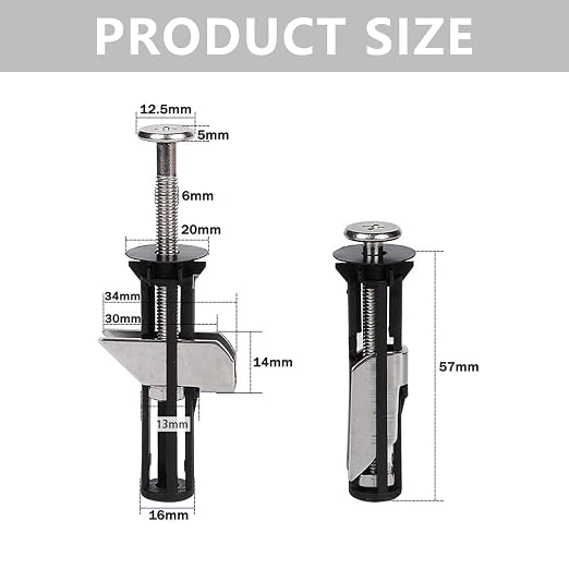 2026 New 4PCS Toilet Seat Bolts, Heavy Duty Toilet Seat Fastener Bolt Kit - Image 5