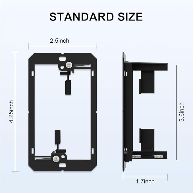 iwillink 1 Gang Low Voltage Mounting Bracket, - Image 2
