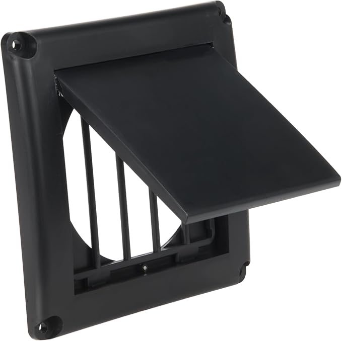 EverSafe 4" Dryer Vent Cover for Exterior Wall Vent Hood Outlet, Auto Airflow by Unknown