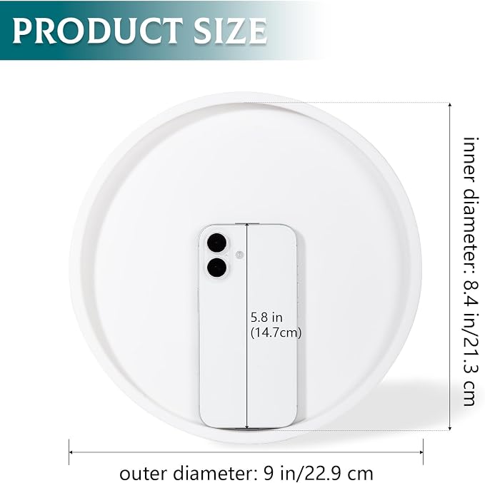 Silicone Bathroom Tray Coffee Table Decor Perfume Organizer, Waterproof - Image 7