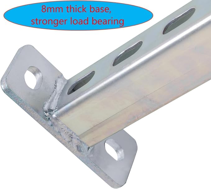 4 Pack Steel Shelf Bracket, 8 Inch Long, Versatile Display Bracket, Pipe Stands - Image 4