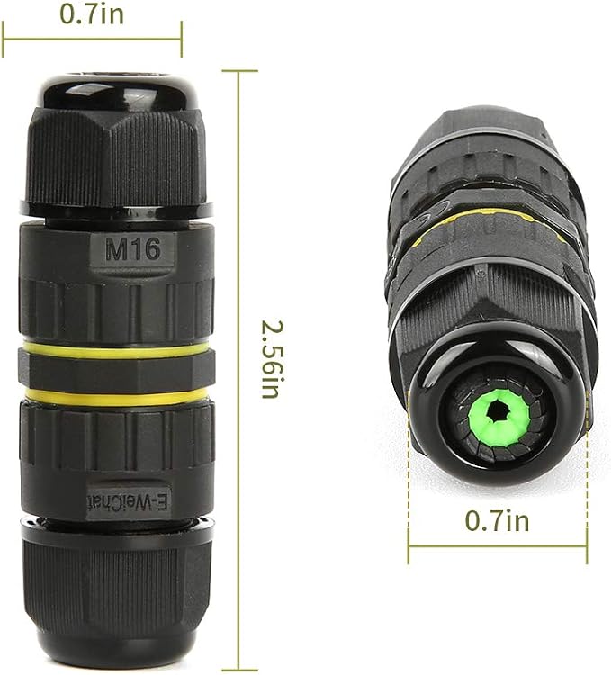 IP68 Outdoor Waterproof Junction Box Electrical Cable Connector, M16 - Image 6