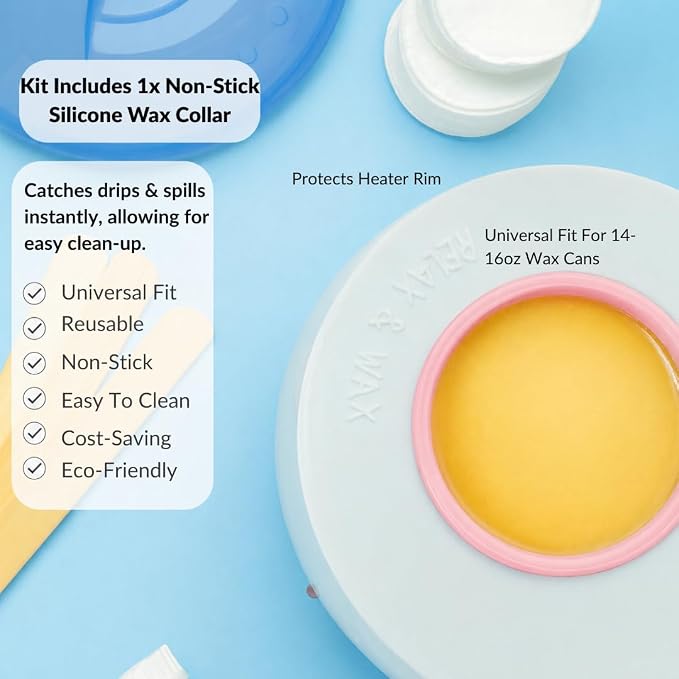 Reusable Non-Stick Silicone Wax Collar + Can + Lid - Image 4