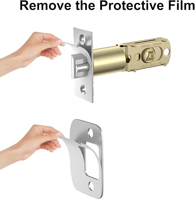 Foxgard Adjustable Deadlatch 2-3/8'' or 2-3/4'', Smart Door Knob Replacement - Image 6
