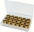 18PCS 1/8" NPT Brass Male Pipe Plug Fitting Hex Counter Sunk Pipe Plug by JSMOUID