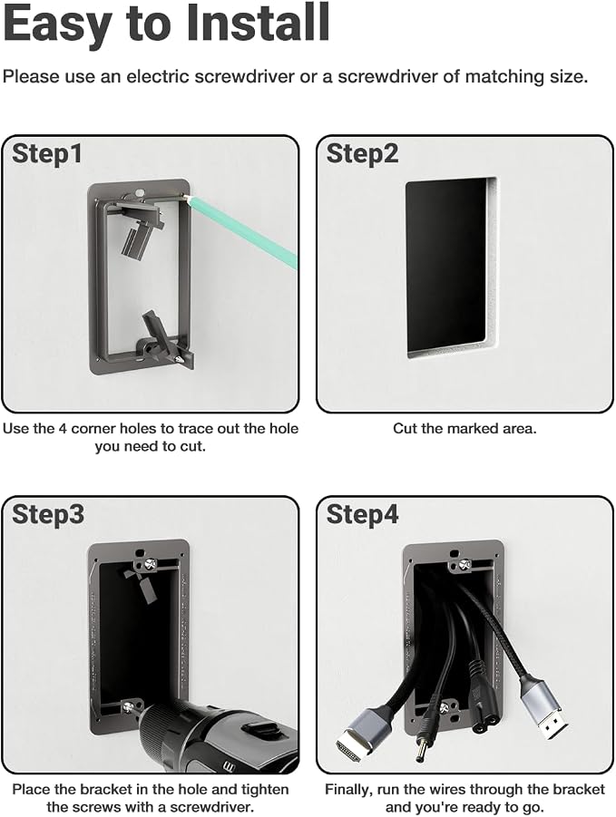 6 Pcs Low Voltage Mounting Bracket - Image 3