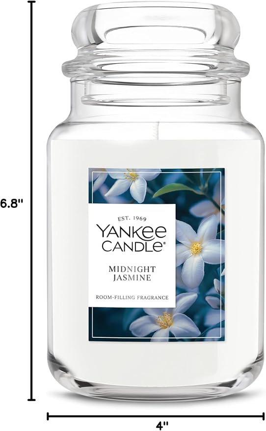 Yankee Candle Midnight Jasmine Scented Candle, 22oz Large Jar - Image 9