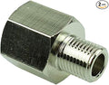 2 Pcs Metric To NPT Adapter Pipe 1/4" NPT Female to M10 M10X1 Male Metric by HongBoW+Hardware