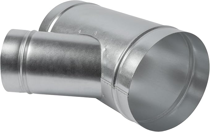 45° Degree Ø6 x 6 x 4 Inch Wye-Shape Duct Splitter - Image 9
